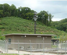 下蜂屋揚水機場の様子